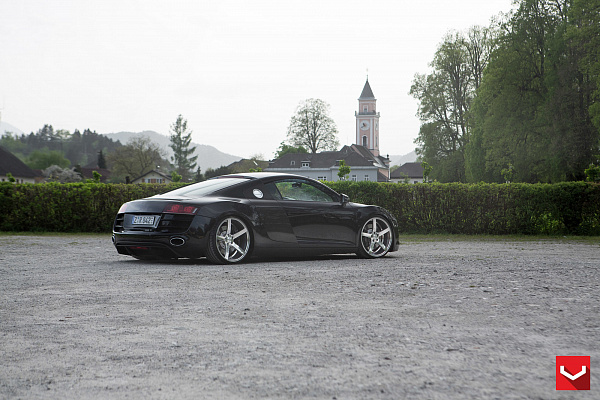 Фото дисков Vossen CV3 Полированный лак на Audi R8 (Typ 42)