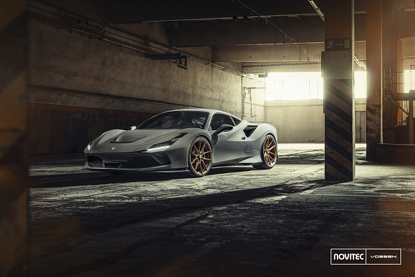Фото дисков NOVITEC NF10 Сатиновая бронза на Ferrari F8