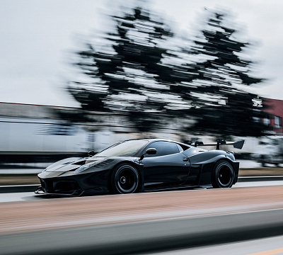 Фото дисков Brixton Forged PF7 Aerotech на Ferrari 458
