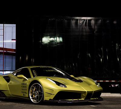 Фото дисков Savini SV76 на Ferrari 488