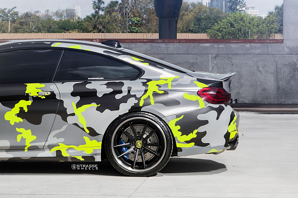 Фото дисков Strasse Wheels SV1 Deep Concave FS Черный матовый на BMW 4/M4 (F32/F82)