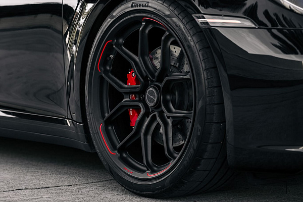 Фото дисков Brixton Forged CM5-RS Черный матовый на Porsche 911 VIII