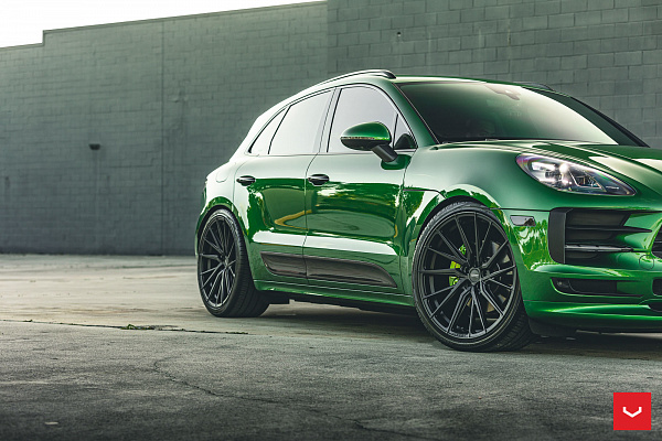 Фото дисков Vossen HF-4T Черный сатин на Porsche Macan I