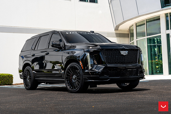 Фото дисков Vossen HF-8 Черный глянец на Cadillac Escalade V