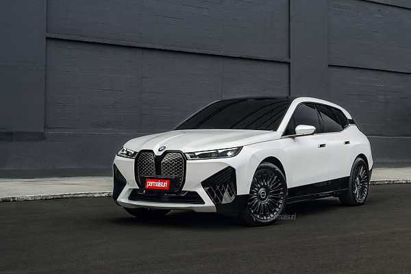 Фото дисков Brixton Forged LX01 Черный сатин на BMW iX