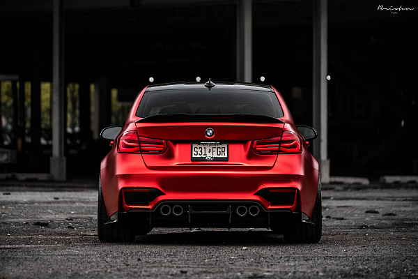 Фото дисков Brixton Forged PF5 Сатиновый темный лак на BMW 3/M3 (F3x/F80)