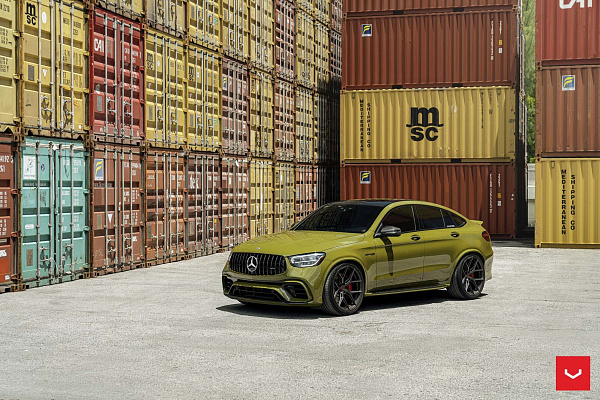 Фото дисков Vossen HF-5 Черный глянец на Mercedes-Benz GLC (X253, C253)