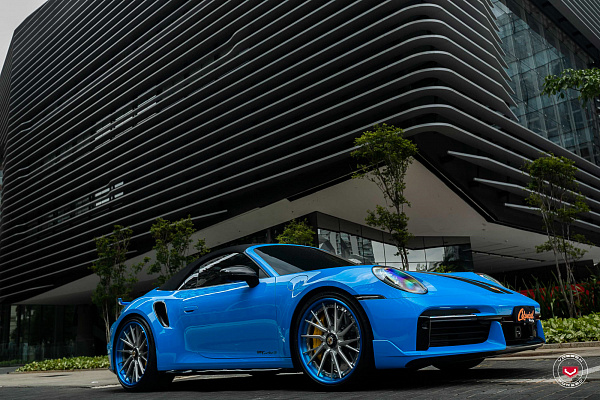 Фото дисков Vossen M-X4T (3-Piece) Глянцевый тонированный лак на Porsche 911 VIII