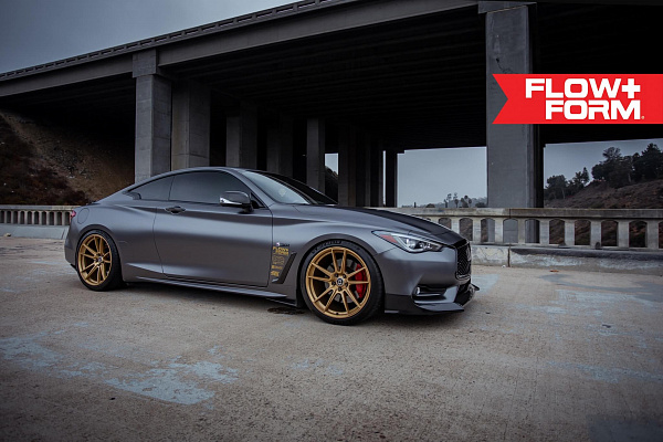 Фото дисков HRE FF04 Сатиновое золото на Infiniti Q60 II