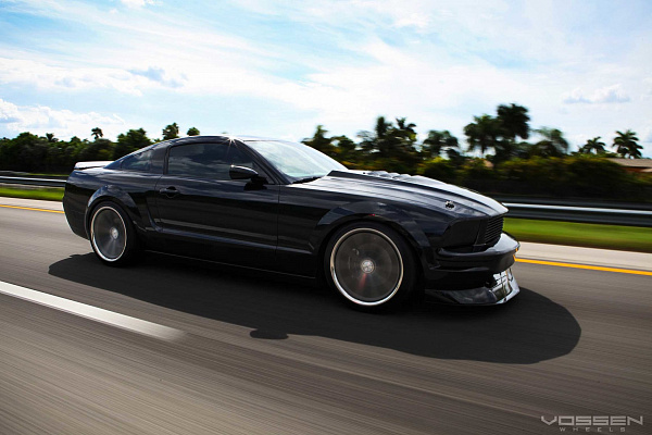 Фото дисков Vossen CV1 Серебро на Ford Mustang V