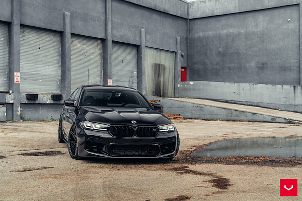 Фото дисков Vossen HF-7 Черный глянец на BMW 5/M5 (G30/F90)