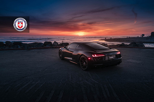 Фото дисков HRE P104 Сатиновая бронза на Audi R8 (4S)