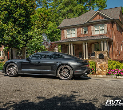 Фото дисков Vossen EVO-1 на Porsche Taycan I