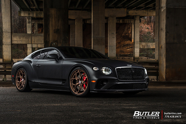 Фото дисков HRE P111SC Глянцевая бронза на Bentley Continental GT III