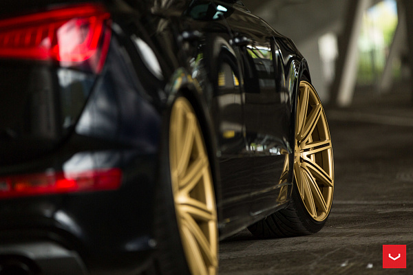 Фото дисков Vossen CV4 Сатиновое золото на Audi Q5 (8R)