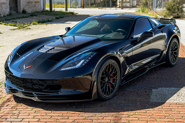 Фото дисков Anrky AN10 Черный сатин на Chevrolet Corvette C8