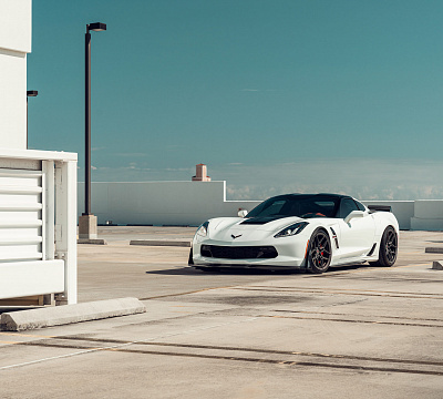 Фото дисков Vossen EVO-4R на Chevrolet Corvette C7