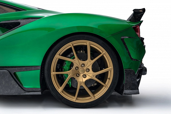 Фото дисков Mansory YT.5 Сатиновое золото на Ferrari F8