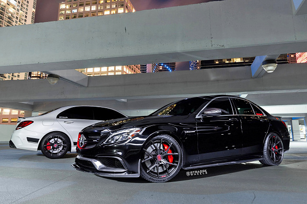Фото дисков Strasse Wheels SM5R Deep Concave Monoblock Другой цвет на Mercedes-Benz C-Class (W205)