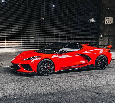 Фото дисков Vossen HF-7 на Chevrolet Corvette C8