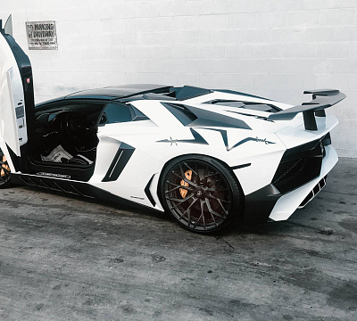 Фото дисков Brixton Forged PF10 на Lamborghini Aventador