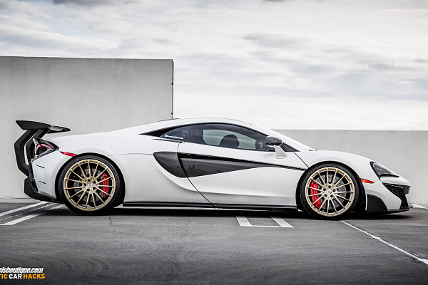 Фото дисков HRE P103 Сатиновая шампань на McLaren 570S