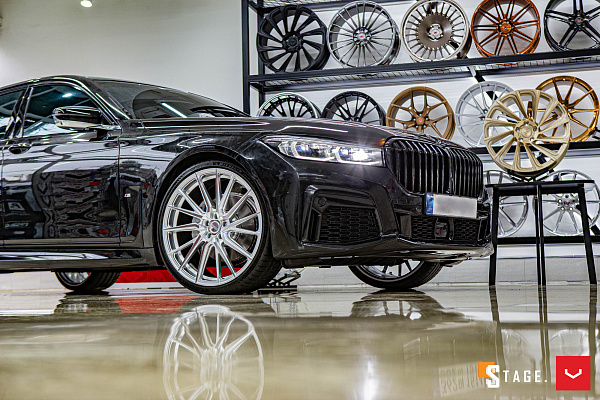 Фото дисков Vossen HF-4T Серебро на BMW 7 (G11/G12)