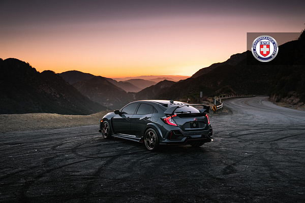 Фото дисков HRE 527 Глянцевая бронза на Honda Civic Type R FK8