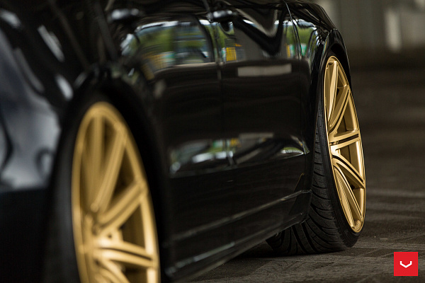 Фото дисков Vossen CV4 Сатиновое золото на Audi Q5 (8R)