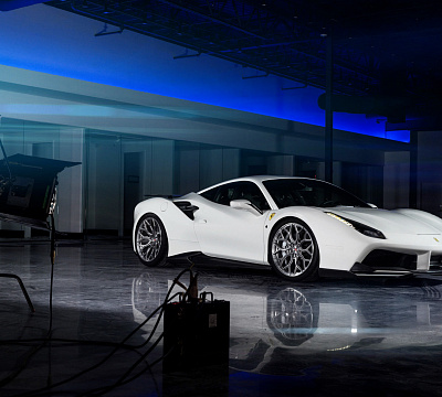 Фото дисков Vossen S17-01 на Ferrari 488
