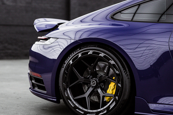 Фото дисков Brixton Forged PF7 Aerotech Черный сатин на Porsche 911 VIII