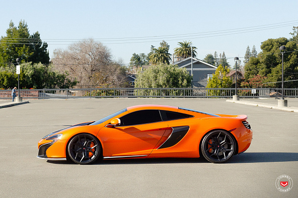 Фото дисков Vossen EVO-3 Черный сатин на McLaren 650S