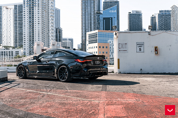 Фото дисков Vossen HF-3 Черный сатин на BMW 4/M4 (G22/G82)