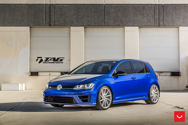 Фото дисков Vossen CVT Серебро на Volkswagen Golf VII