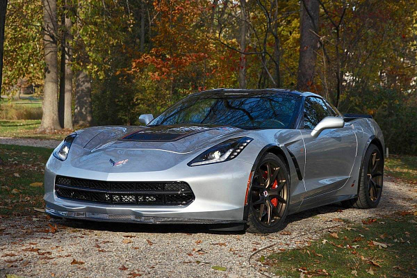 Фото дисков HRE P101 Сатиновая бронза на Chevrolet Corvette C7