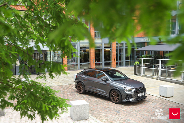 Фото дисков Vossen HF-4T Сатиновая бронза на Audi Q3 (F3)