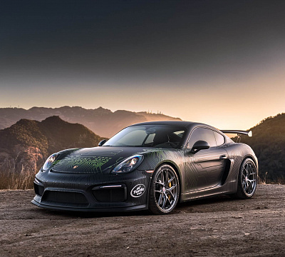 Фото дисков HRE R101 Lightweight на Porsche Cayman II