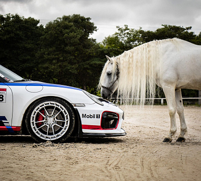 Фото дисков Bola FP3 на Porsche Cayman I