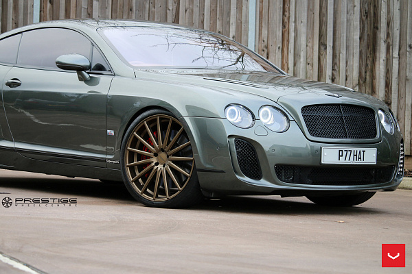 Фото дисков Vossen VFS-2 Сатиновая бронза на Bentley Continental GT II