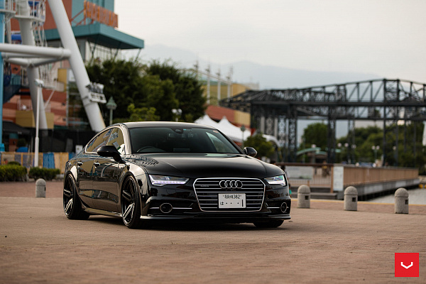 Фото дисков Vossen HF-1 Черный глянец на Audi A/RS 7 (4G)