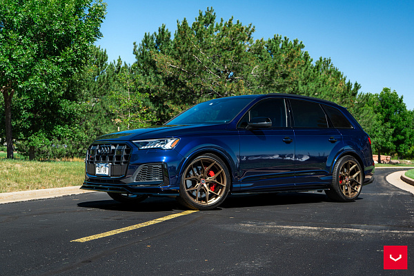 Фото дисков Vossen HF-5 Сатиновая бронза на Audi Q7 (4M)