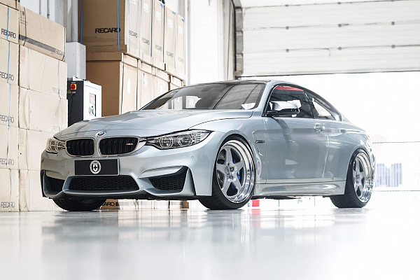 Фото дисков HRE 527 Серебро на BMW 4/M4 (F32/F82)