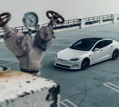 Фото дисков Vossen HF-3 на Tesla Model S