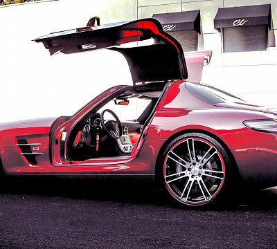 Фото дисков CEC C883 на Mercedes-Benz SLS AMG