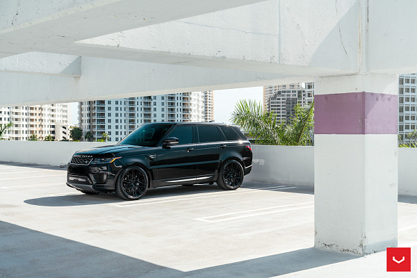 Фото дисков Vossen HF-7 Черный глянец на Land Rover Range Rover Sport II