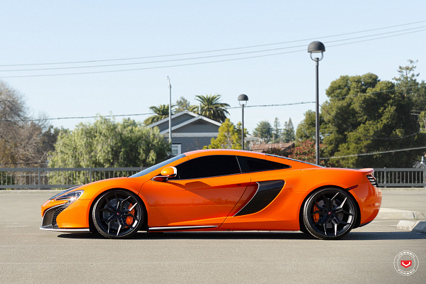 Фото дисков Vossen EVO-3 Черный сатин на McLaren 650S