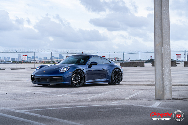 Фото дисков Vossen RS92 Черный сатин на Porsche 911 VIII