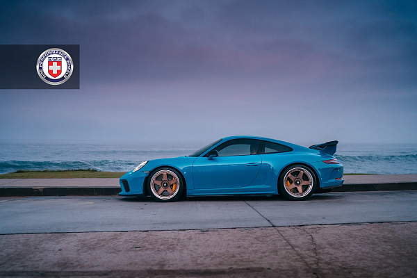 Фото дисков HRE C105 Сатиновая бронза на Porsche 911 VII
