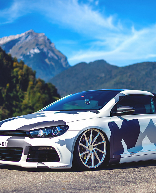Фото дисков CVT Серебро на Volkswagen Scirocco III