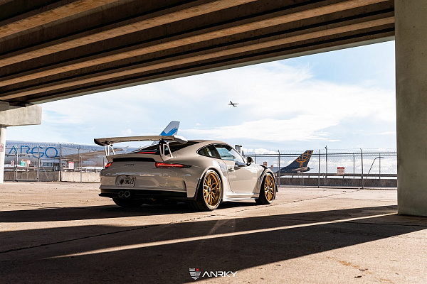 Фото дисков Anrky RS1 Сатиновое золото на Porsche 911 VII
